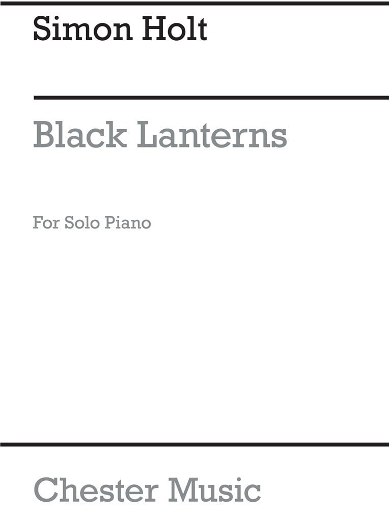 Black Lanterns (Piano)